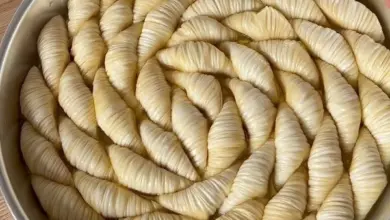 طرز تهیه باقلوا با خمیر خانگی