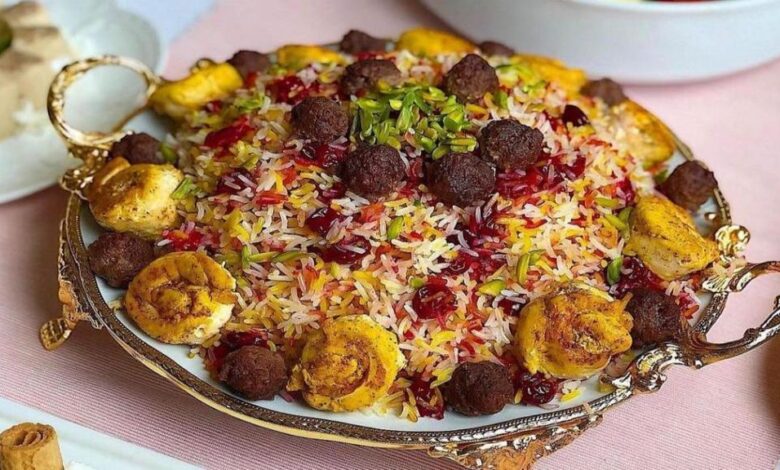 طرز تهیه آلبالو پلو