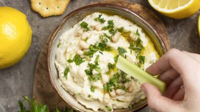 دیپ لوبیا سفید و ارده