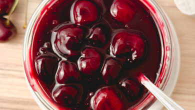 طرز تهیه کمپوت گیلاس خانگی