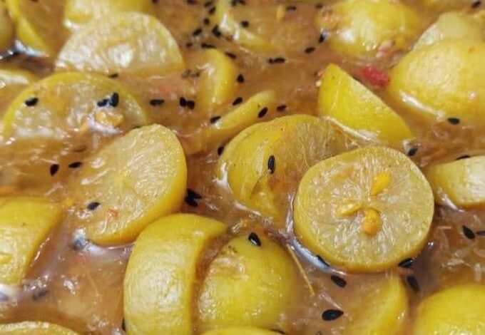 طرز تهیه ترشی لیمو