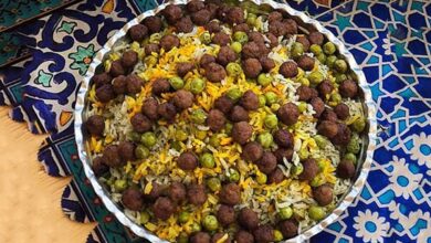 طرز تهیه نخود پلو شیرازی