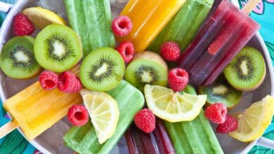 بستنی یخی میوه ای